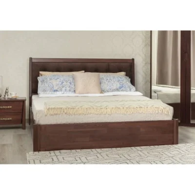 Bed "City" PREMIUM with soft backrest and lifting mechanism